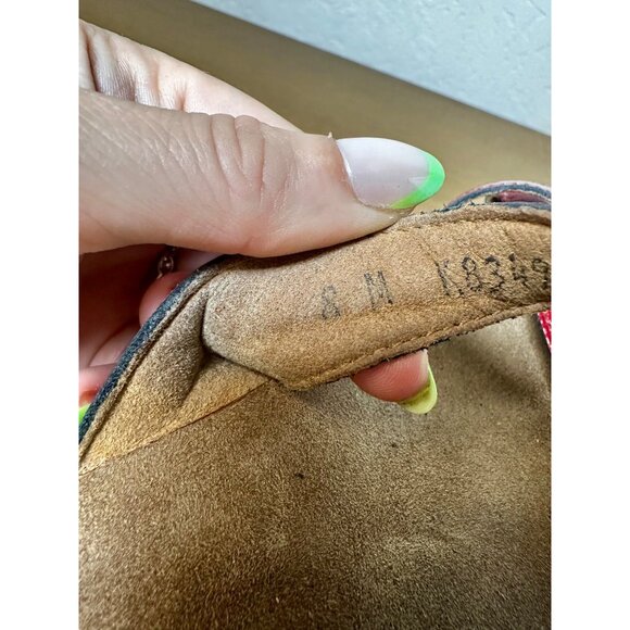 SAS Shelly Toe Loop Red Patent Leather Sandals Women’s 8M Comfort Orthotic Slip - Picture 10 of 10